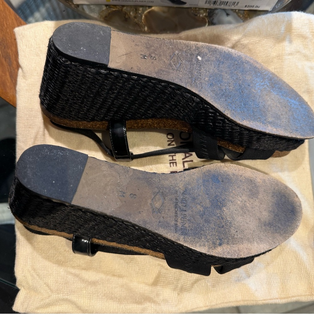 Donald J. Pliner Black Strappy Sandals - Picture 7 of 7